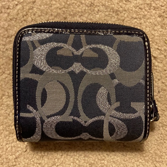 Coach navy wallet - Picture 3 of 6